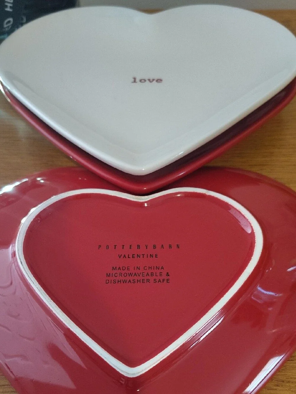 Pottery Barn heart shaped